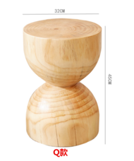 Stool Wooden Log Original Tree Stump Decorative Bunkhouse Side Table Simple Nordic Creative Log Stum