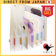 Licht Liebe myfa Support Activity Collection Stock File with 6 Dividers and 7 Pockets, B6 Size, Milk