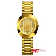 (ผ่อนชำระ สูงสุด 10 เดือน) Rado Diastar Quartz นาฬิกาข้อมือผู้หญิง สีทอง สายสแตนเลส รุ่น R12306303
