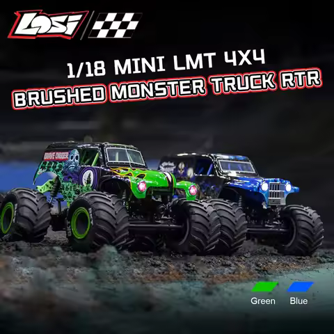 LOSI 1/18 Mini LMT 4WD RTR 2.4GHz RC Simulation Electric Brushed Monster Truck RTR LOS01026T1 LOS010