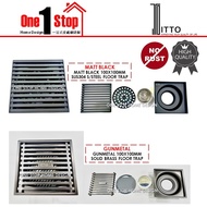 🔥ITTO🔥 GUNMETAL SOLID BRASS 100X100MM (4"X4" ) FLOOR TRAP