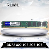 HRUIYL DDR2 2GB 4GB 1GB PC Memory PC2-6400U 800MHz For Desktop Computer DIMM 1G 2G 4G PC2 6400 DDR 2 800 MHz RAM Memoria