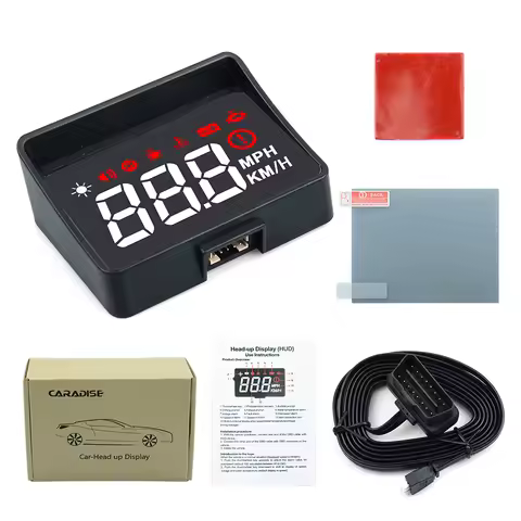 Hot Sale HUD Display Car Electronics Overspeed Warning System Car HUD A100s OBD HUD Display Windshie
