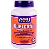 代購美國 now 槲皮素 槲黃素 含鳳梨酵素  120 顆 Quercetin with Bromelain