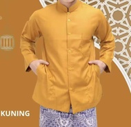 BAJU KOKO PRIA MUSLIM LENGAN PANJANG / JAZ KOKO / JASKO POLOS TERLARIS 2025