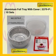 Aluminium Foil Tray With Cover | 3379-P | | 10 Sets
