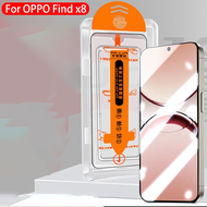 2PC Kính cường lực cho Oppo Find X8 siêu cài đặt miễn phí bụi phim cho tìm X8S + bảo vệ màn hình cho