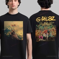 Seni Muka Depan Album Gorillaz The Mountain T-Shirt Dua Sisi Gorillaz Merch, artikel,2026 Baharu dal