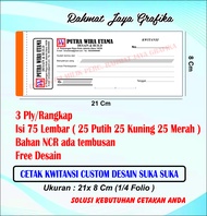 Cetak Kwitansi Custom 3Ply / Kwitansi / Kwitansi Pembayaran Custom / Cetak Kwitansi Pembayaran