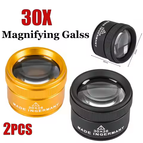 30X 36mm Magnifying Glass K9 Optical Lens Monocle Watch Magnifier for Watch Repair Handheld Magnifyi
