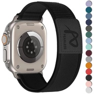 Nylon Leather Strap for Apple Watch Band Ultra 49mm 44mm 45mm 42mm 41mm 40 38mm Sport Watchband Iwat