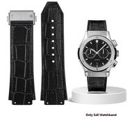 Watchband for HUBLOT BIG BANG Silicone 24*17mm 25*19mm Waterproof Men's Watch Strap Chain Watch Rubber Leather Bracelet