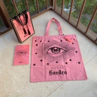 VIP Gift Gucci garden set, gucci tote bag, กระเป๋าผ้า ถุงผ้า +สมุดโน๊ต +ถุงกระดาษ แบรนด์กุชชี่แท้