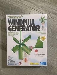 【全新未拆】4M Green Science 風力發電機 STEM 綠色科技實驗玩具 (風力驅動LED)