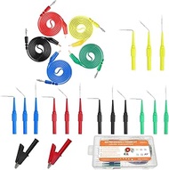 Makeronics 22PCS Back Probe Kit |15 Pcs 30V Back Probe Pin | 5 Pcs 4mm Banana Plug to Alligator Clip