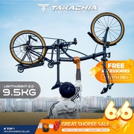 🇸🇬 TAKACHIA® TIIME Series Alum A20 Trifold Bike | SHIMANO 9-Speed |Anti-Rust 3 Fold Folding Bicycle