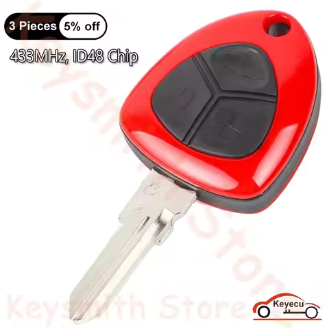 KEYECU 3 Buttons 433MHz ID48 Chip for Ferrari F430 2005 2006 2007 2008 2009 Auto Remote Control Key 