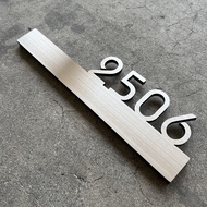 Customised Unit Sign door sign  door unit number house number plate unit number signage custom Stain