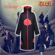 ◐✶✢Naruto Costume Akatsuki Cloak Cosplay Sasuke Uchiha Cape Cosplay Itachi Cosplay costume Robe