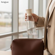 fengjue Clear Glass Beverage Container Bottle with Detachable Filter Portable for Cold Brew Coffee T