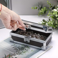 1PC Cash Box With Lock Aluminium Alloy Cash Box For Cash Lockable Cash Storage Box [XH]
