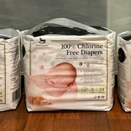 Applecrumby Chlorine Free Diapers Tape Size S (24 Pieces)