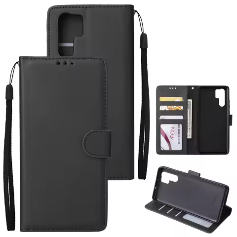Wallet Card Slot Frame Stand Magnetic Flip Phone Leather Case For Huawei honor 8A Y6 2019 Y9 2019 ho