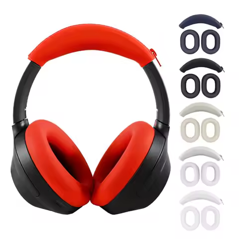 Premium Silicone Ear Pads Cushion Cover for Sony ULT WEAR WH-ULT900N WH-1000XM3 XM4 with Easy Snap O