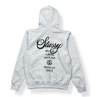 STUSSY World Tour Zip Hoodie [100% Authentic] - Black  S