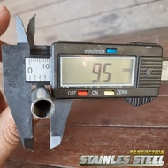 PIPA STENLIS od 9,5 mm pipa serombong kecil 100 cm - 50 cm pipa stainless 3/8 inci 201 pipa sedotan 