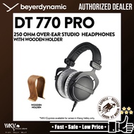 Beyerdynamic DT 770 PRO 250 Ohm Over-Ear Studio Headphones w/Wooden Headphone Holder (DT770PRO)