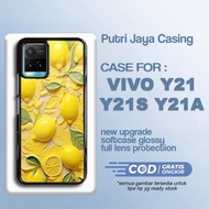 Vivo Y21 Y21A Y21S Latest Fruit Art Casing Vivo Hardcase Softcase Glossy