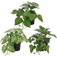 Fake Plants Decor, Artificial Plants for Home Decor Indoor, Fake Ivy Potted Plants for Shelf Decor R