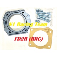HONDA J37 ADAPTER / N-Spex Honda J37 THROTTLE BODY ADAPTER to RRC (FD2R) or PRC (DC5) Intake Manifol