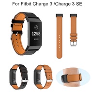 Genuine Leather Watch Band Strap Wristband For for Fitbit Charge 3 / Charge 4