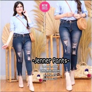 Jenner jeans 7/9 rippedWanita ripped jeans/ Wanita 7/9