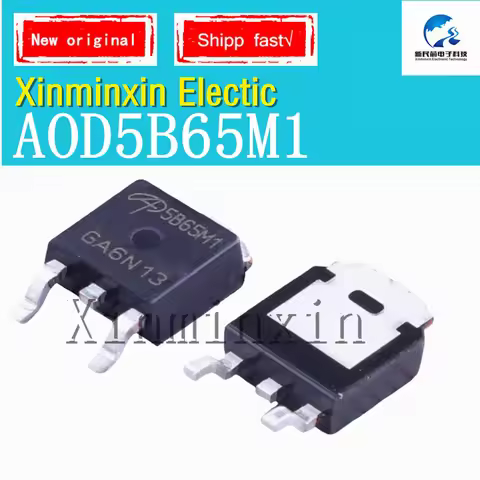 10PCS/LOT AOD5B65M1 5B65M1 TO-252-2(DPAK) Voltage withstand: 650V Current: 10A IC Chip New Original