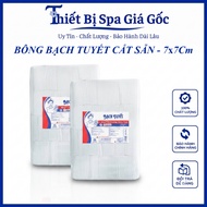 Pre-cut Snow White Cotton Pieces 7*7Cm Used to Wipe Face and Remove Makeup in Spa