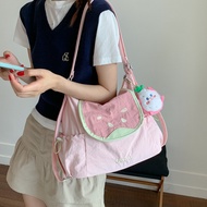 Dopamine Contrast Color Messenger Bag, Guava Backpack, Tote Bag