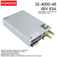 4000W 48V Power Supply 0-48V Adjustable Power 48VDC AC-DC 0-5V Analog Signal Control SE-4000-48 Powe