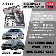 NGK Premium RX Spark Plug - Mercedes Benz AMG CLK63 C209 CL63 C216 6.2L V8 M156 DOHC 32V ( Year 2006