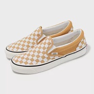 Vans 休閒鞋 Classic Slip-On 男鞋 黃 白 棋盤格 懶人鞋 帆布 無鞋帶 板鞋 VN0A7Q58BLS