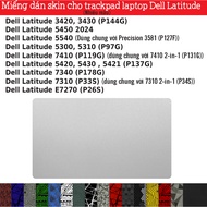 Laptop Trackpad sticker Skin for Dell Latitude 3420, 5450, 5540, 5300, 7410, 5420, 7340, 7310, E7270
