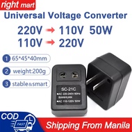 Universal Voltage Converter 50W 220V To 110V /110V To 220V Regulator Supplies Transformer Adapter