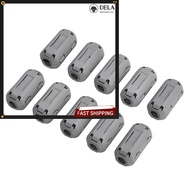 【Hot-DELA】10 Pack Ferrite Ring Core Grey Clip-On Ferrite Core Noise Suppressor Cable Clips❀