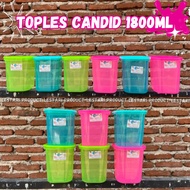 (6 PCS) CANDID JARS 1,800 ML/COLORED PLASTIC JARS/FOOD STORAGE JARS/VERSATILE JARS/CAKE JARS