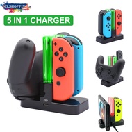 Charger with Nintendo Switch and OLED, Charging Station Compatible with Joycon and Compatible with Pro Controller with Charge Indicator and Type C Charging Cable