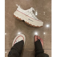 Thick-Soled Women's Shoes Thick-Soled Canvas Shoes Height-Increasing Shoes Women's High-Fixed Versio