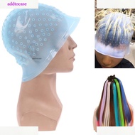 ATC Silicone Hair Styling Coloring Cap + Hook Needle Color Dye Highlighting Dye Cap