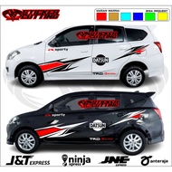 Datsun Go Plus panca 3-row car Sticker, Datsun Go Plus sport car Sticker